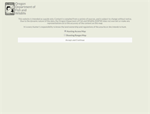 Tablet Screenshot of oregonhuntingmap.com